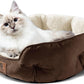 Dog Bed, Cat Beds for Indoor Cats, Pet Bed for Puppy and Kitty, Extra Soft & Machine Washable with Anti-Slip & Water-Resistant Oxford Bottom